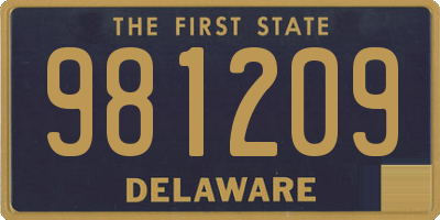 DE license plate 981209