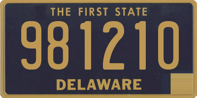 DE license plate 981210
