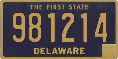 DE license plate 981214