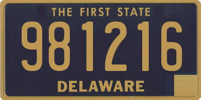 DE license plate 981216