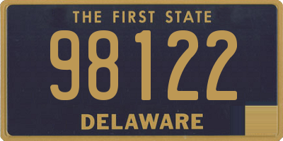 DE license plate 98122
