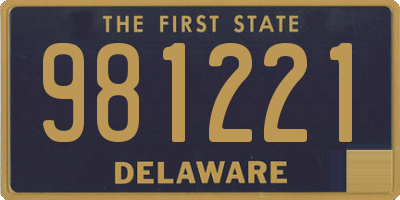 DE license plate 981221