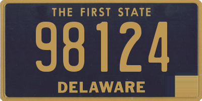 DE license plate 98124