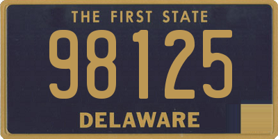 DE license plate 98125