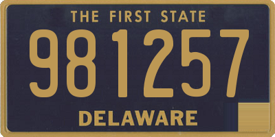 DE license plate 981257