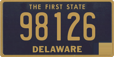 DE license plate 98126
