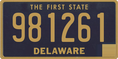 DE license plate 981261