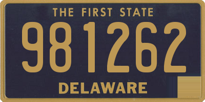 DE license plate 981262