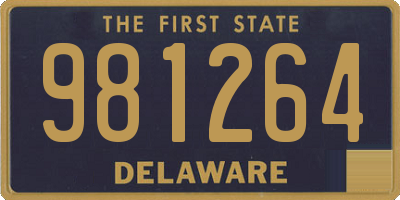 DE license plate 981264