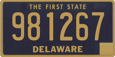 DE license plate 981267