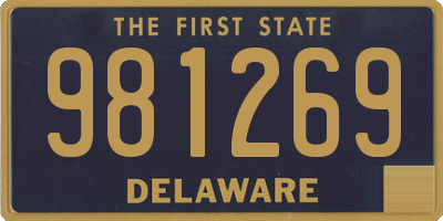 DE license plate 981269