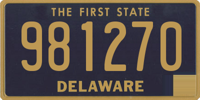 DE license plate 981270