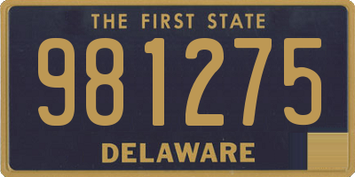 DE license plate 981275