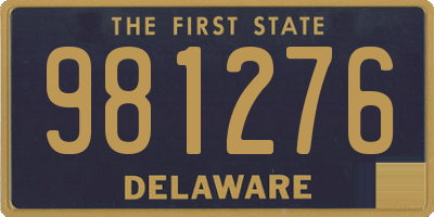 DE license plate 981276