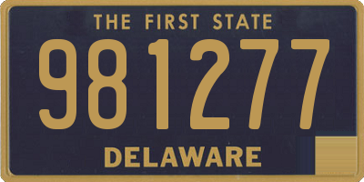 DE license plate 981277