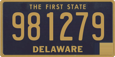 DE license plate 981279