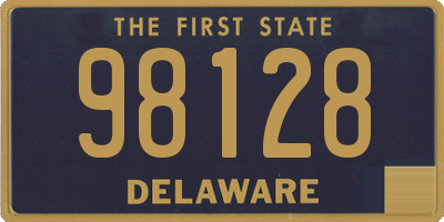 DE license plate 98128