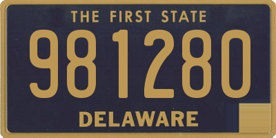 DE license plate 981280