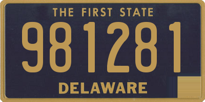 DE license plate 981281