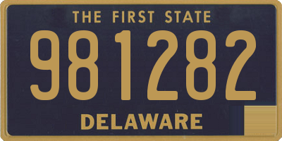 DE license plate 981282