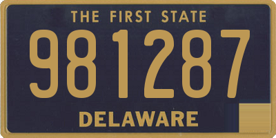 DE license plate 981287