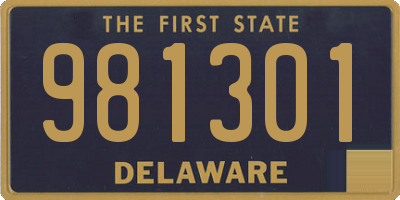 DE license plate 981301