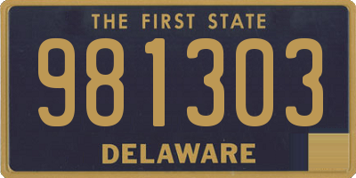 DE license plate 981303