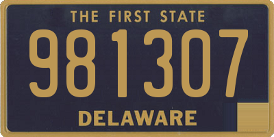 DE license plate 981307