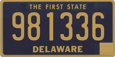 DE license plate 981336