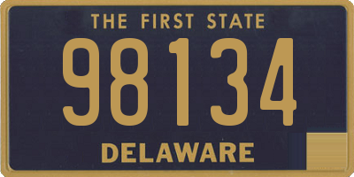 DE license plate 98134