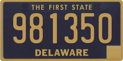 DE license plate 981350