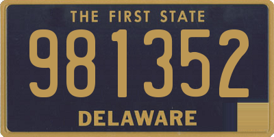 DE license plate 981352