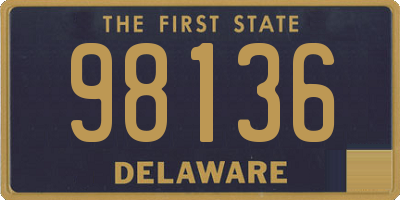 DE license plate 98136