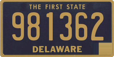 DE license plate 981362