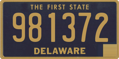 DE license plate 981372