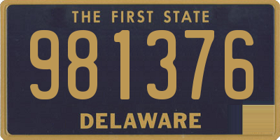 DE license plate 981376