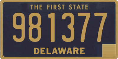 DE license plate 981377