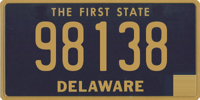 DE license plate 98138