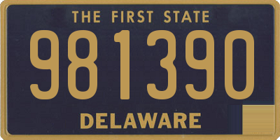 DE license plate 981390