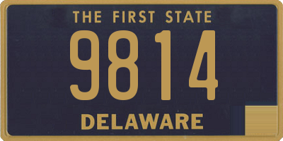 DE license plate 9814