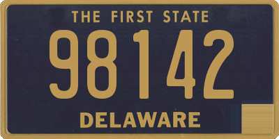 DE license plate 98142