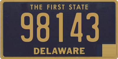 DE license plate 98143