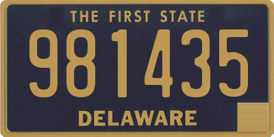 DE license plate 981435