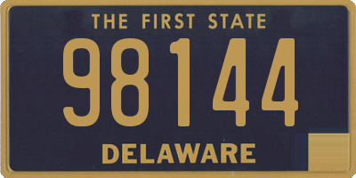 DE license plate 98144