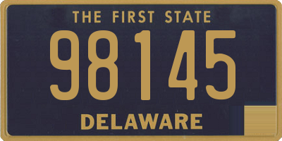 DE license plate 98145