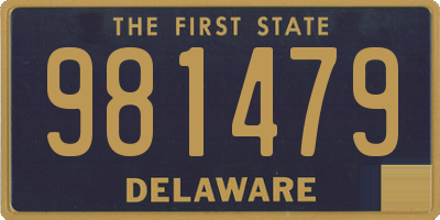 DE license plate 981479
