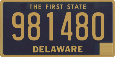 DE license plate 981480