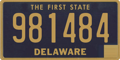 DE license plate 981484