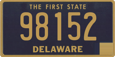 DE license plate 98152