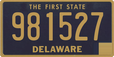 DE license plate 981527